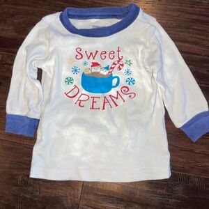 Sweet Dreams Kids Pajamas - White and Blue
